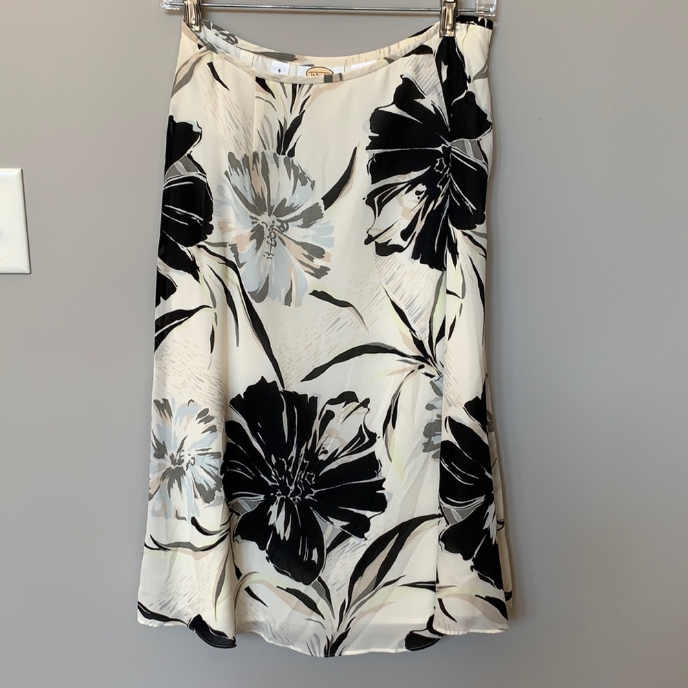 Talbots silk skirt